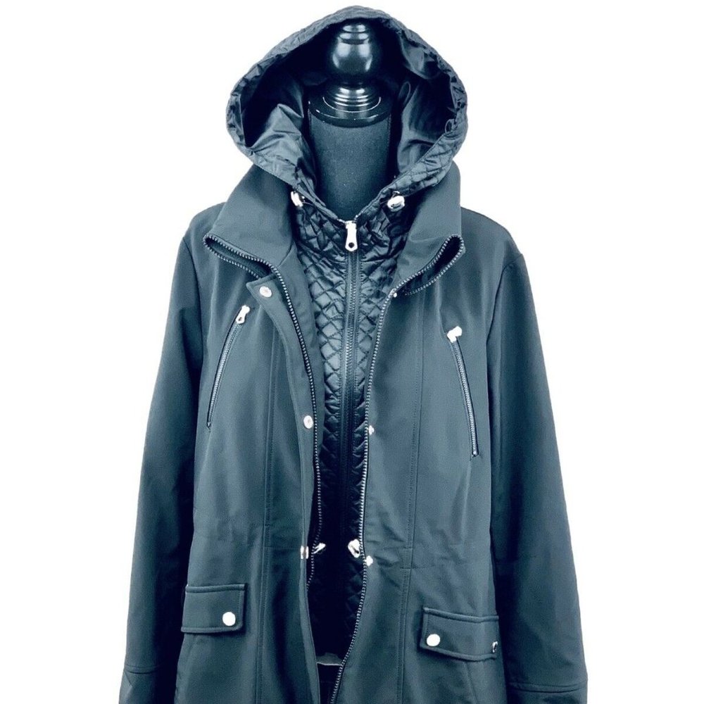 Nautica Rain Jacket/Coat For Woman Size XL, Black